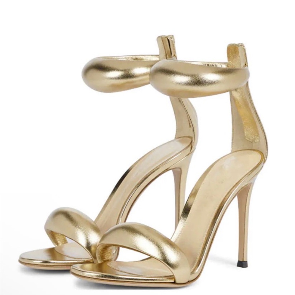 Elegant Gold Stiletto Heels